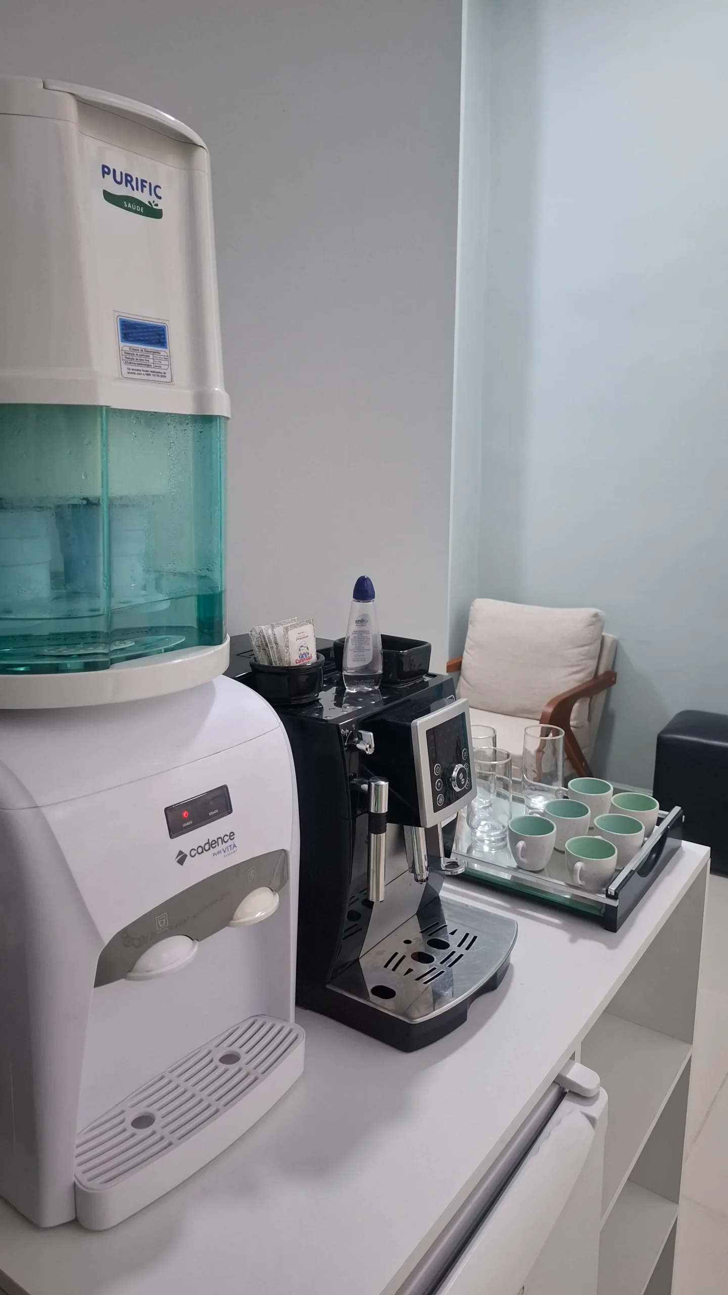Sala de atendimento da clínica da Dra. Iara Beatriz